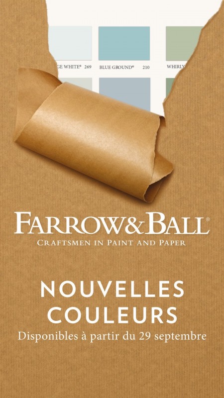 découverte des nouvelles couleurs de la marque de prestige Farrow And Ball le 29 septembre 2022 par une entreprise de décoration à Toulon