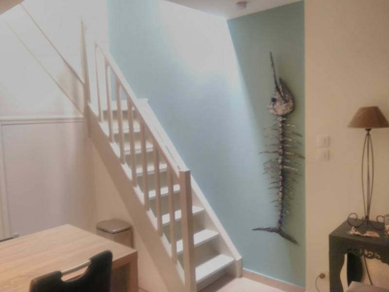 Modernisation d'un escalier avec de la peinture FARROW & BALL à Toulon près de La Garde dans le 83